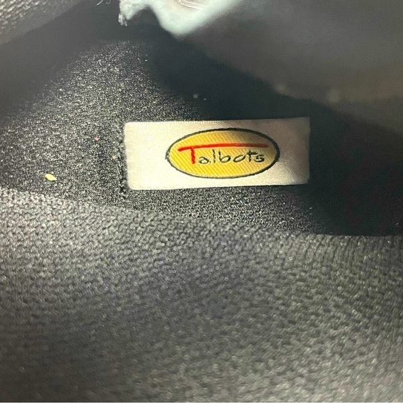 Talbots Ankle Boots Leather/Suede Fleece Lined Size 9.5 Black - Picture 8 of 9